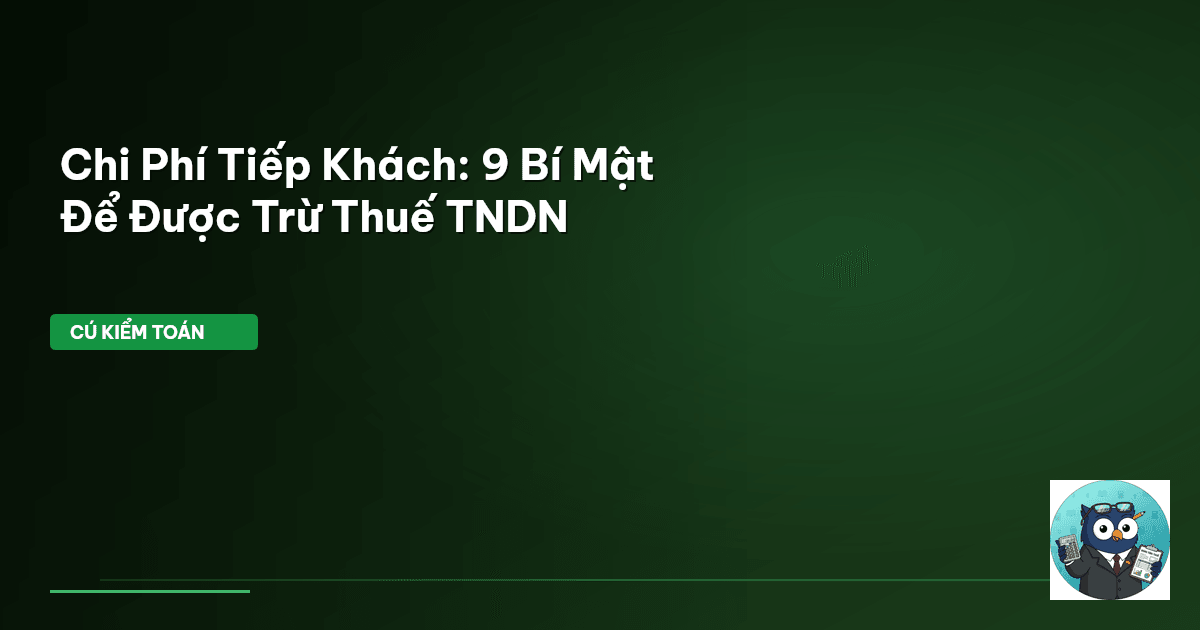 chi phí tiếp khách