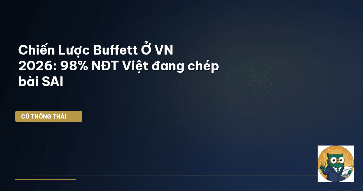 Chiến Lược Buffett Ở VN 2026: 98% NĐT Việt đang ‘chép bài’ SAI
