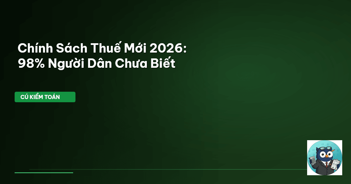 chính sách thuế 2026