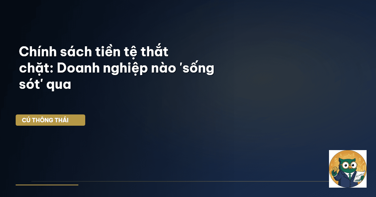 chính sách tiền tệ thắt chặt