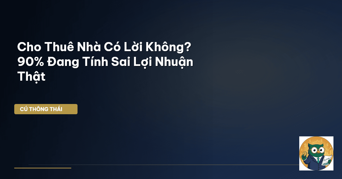 Cho Thuê Nhà Có Lời Không? 90% Đang Tính Sai Lợi Nhuận Thật