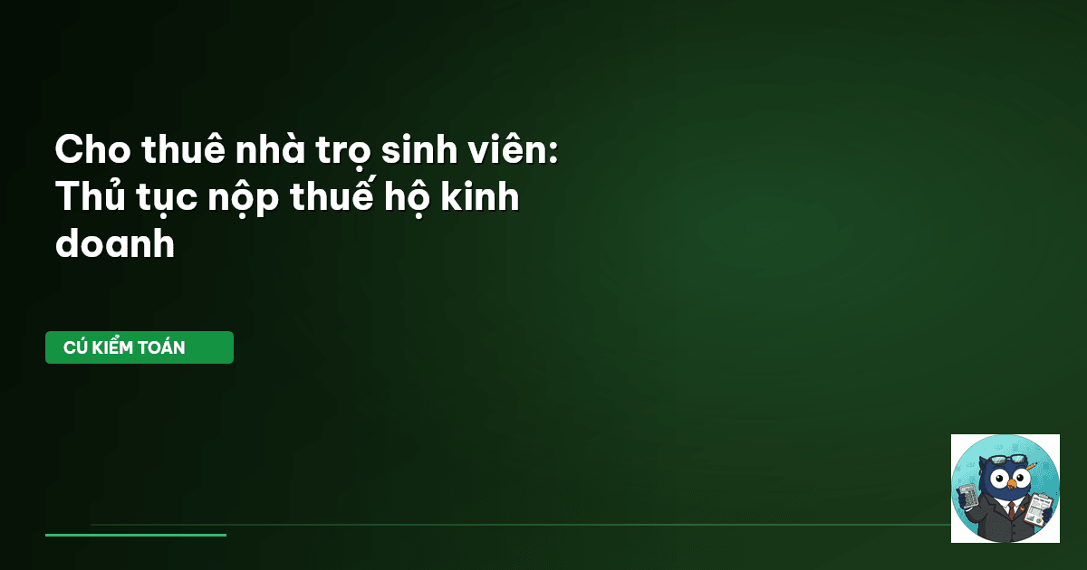 thuế hộ kinh doanh
