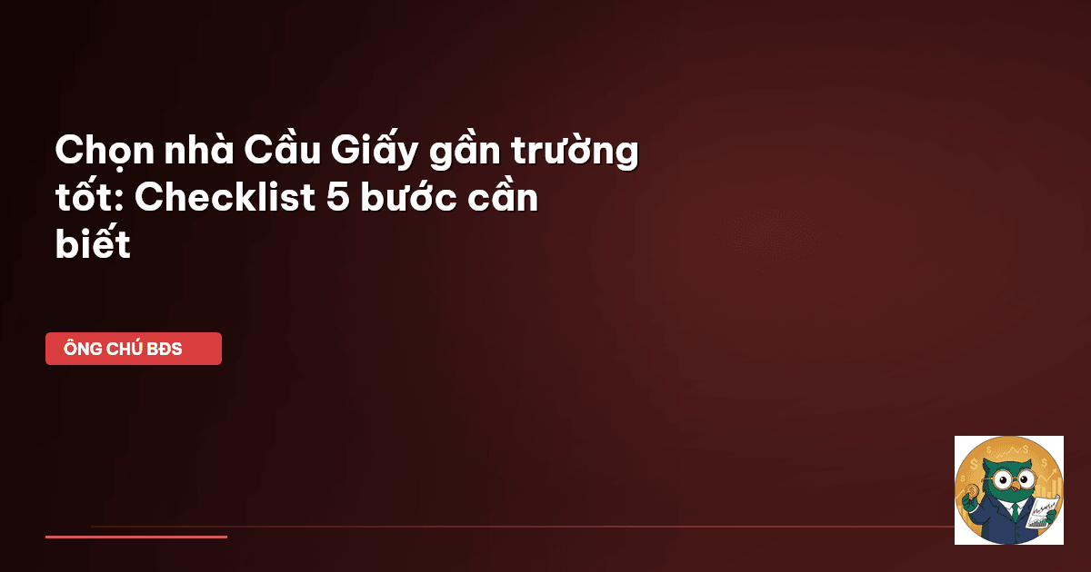 mua nhà Cầu Giấy