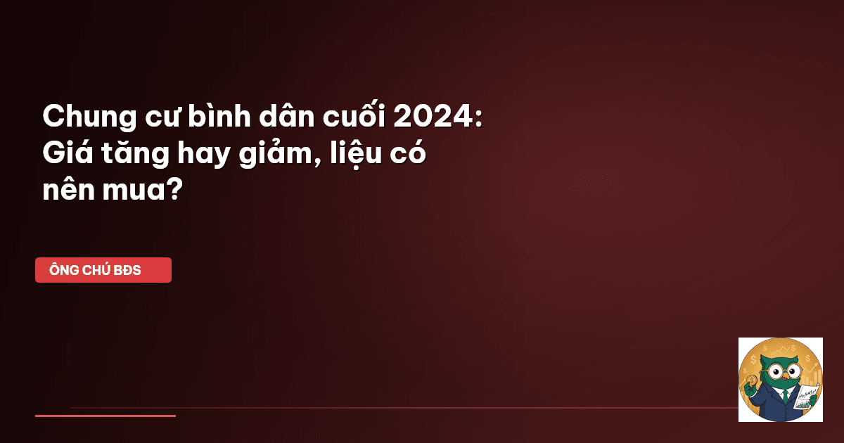 chung cư bình dân
