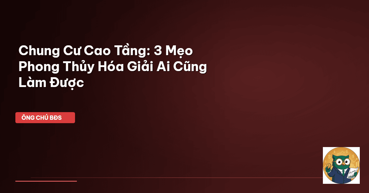 phong thủy chung cư