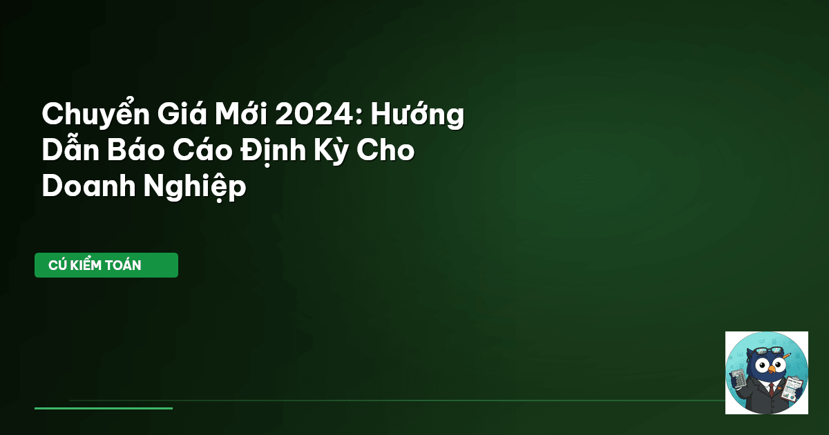 báo cáo chuyển giá