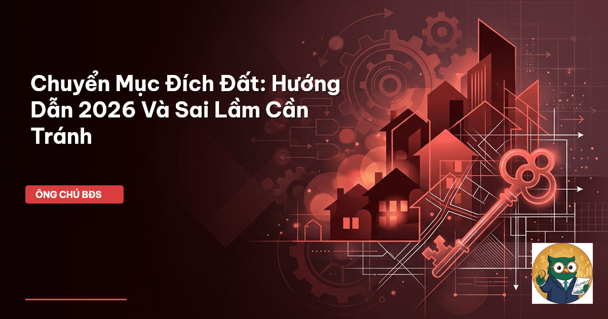 Chuyển Mục Đích Đất: Hướng Dẫn 2026 Và Sai Lầm Cần Tránh