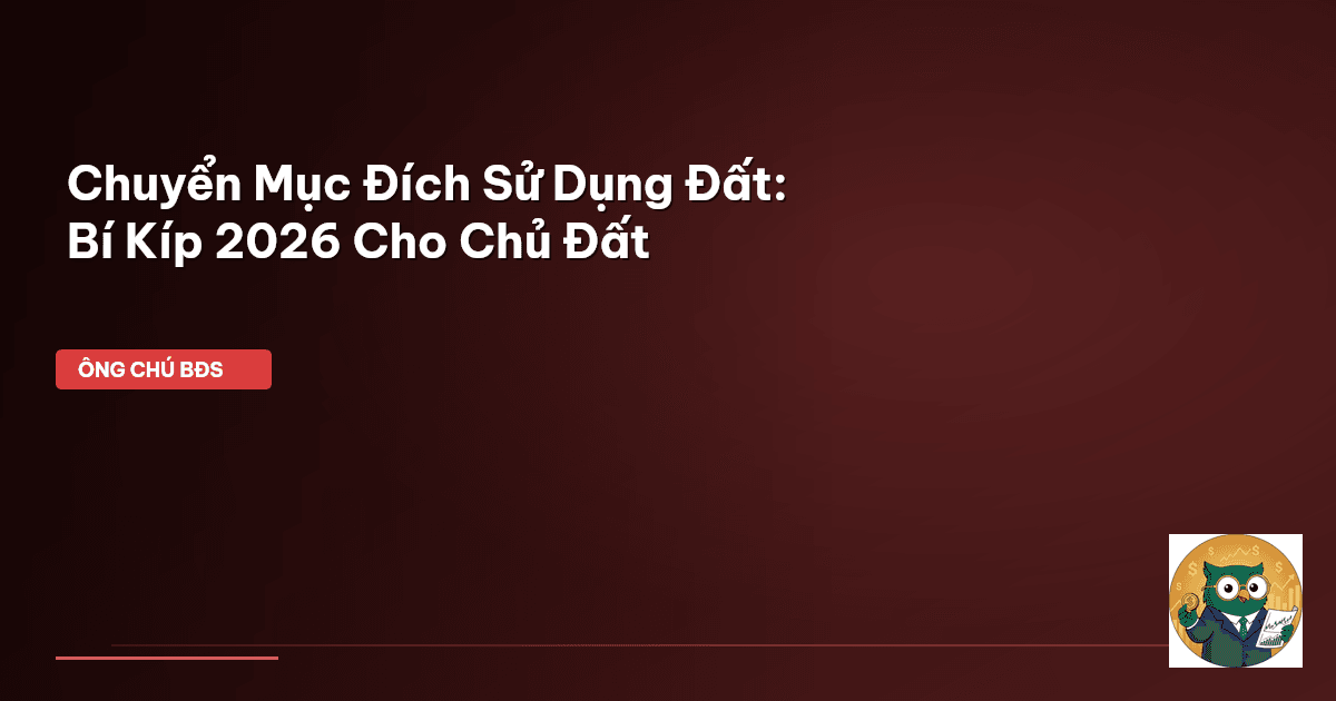 chuyển mục đích sử dụng đất