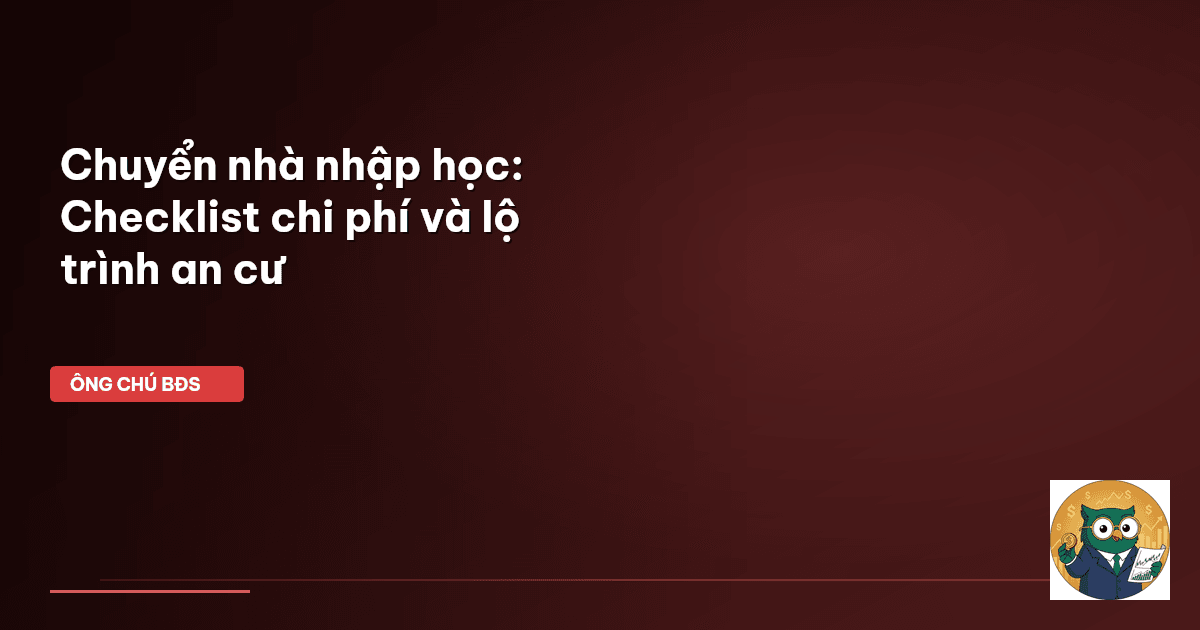 chuyển nhà nhập học