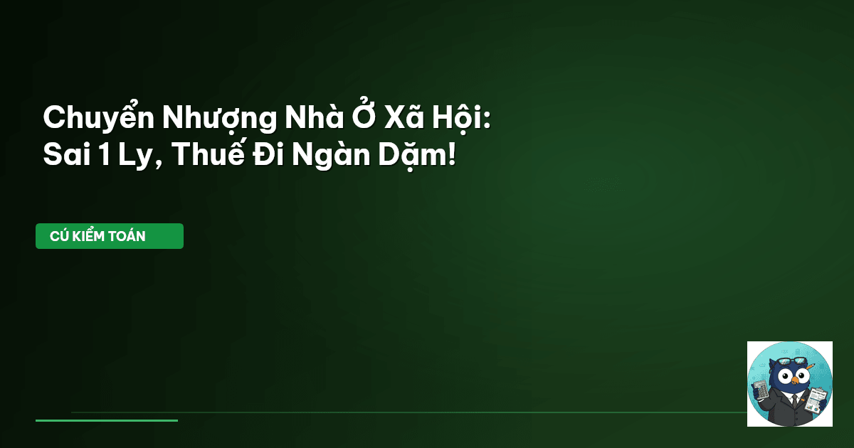 chuyển nhượng nhà ở xã hội