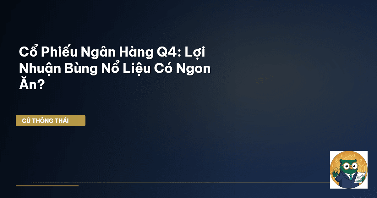 Cổ Phiếu Ngân Hàng Q4: Lợi Nhuận Bùng Nổ Liệu Có Ngon Ăn?