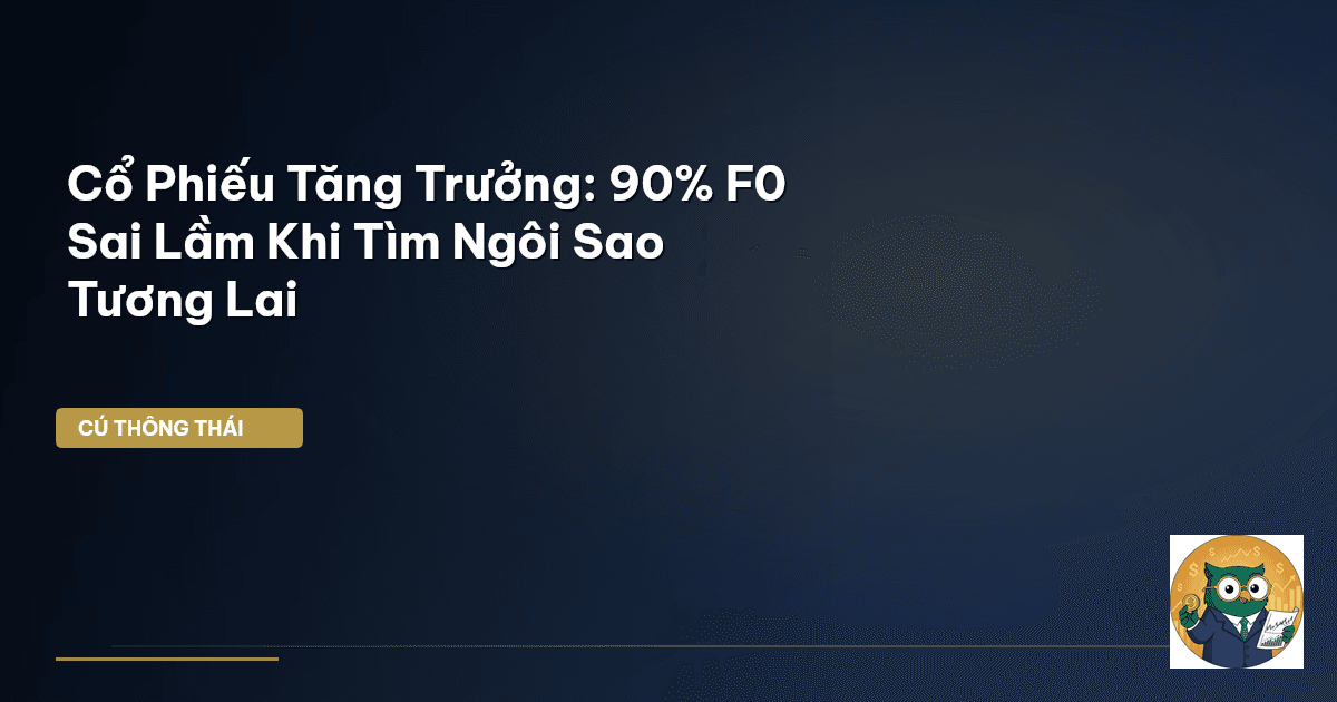 Cổ Phiếu Tăng Trưởng: 90% F0 Sai Lầm Khi Tìm Ngôi Sao Tương Lai