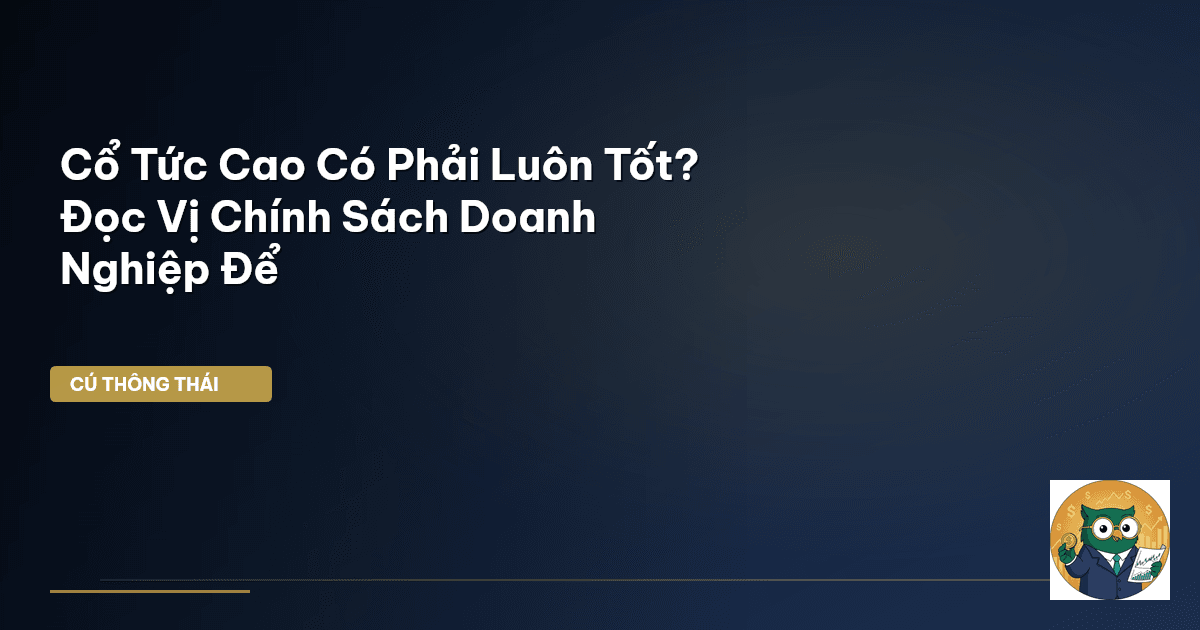 Cổ Tức Cao Có Phải Luôn Tốt? Đọc Vị Chính Sách Doanh Nghiệp Để
