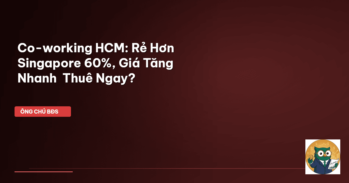 Co-working HCM: Rẻ Hơn Singapore 60%, Giá Tăng Nhanh – Thuê Ngay?