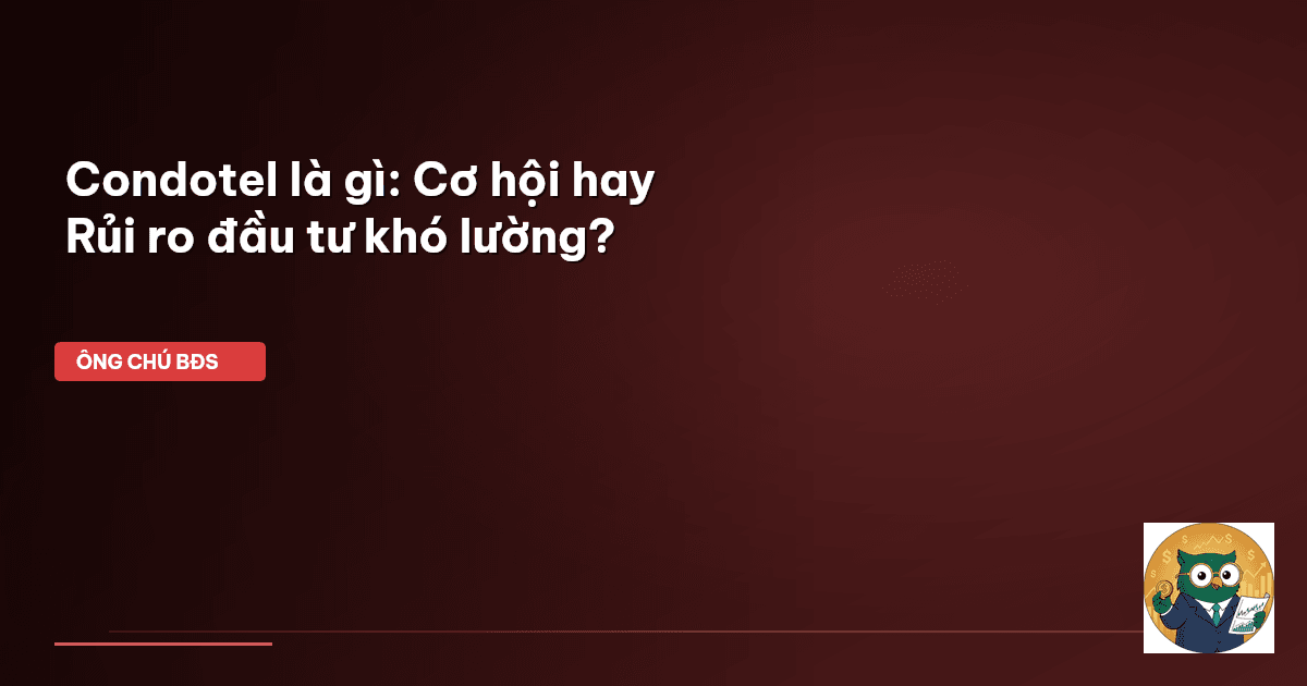 Condotel là gì: Cơ hội hay Rủi ro đầu tư khó lường?