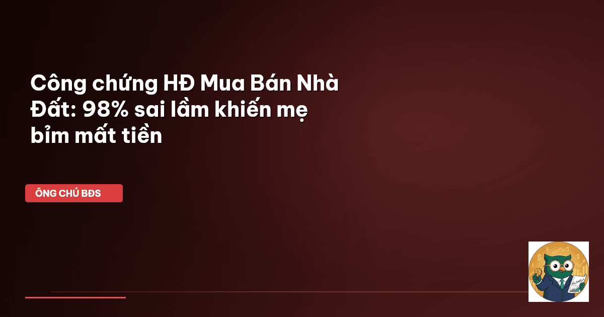 công chứng hợp đồng mua bán nhà đất