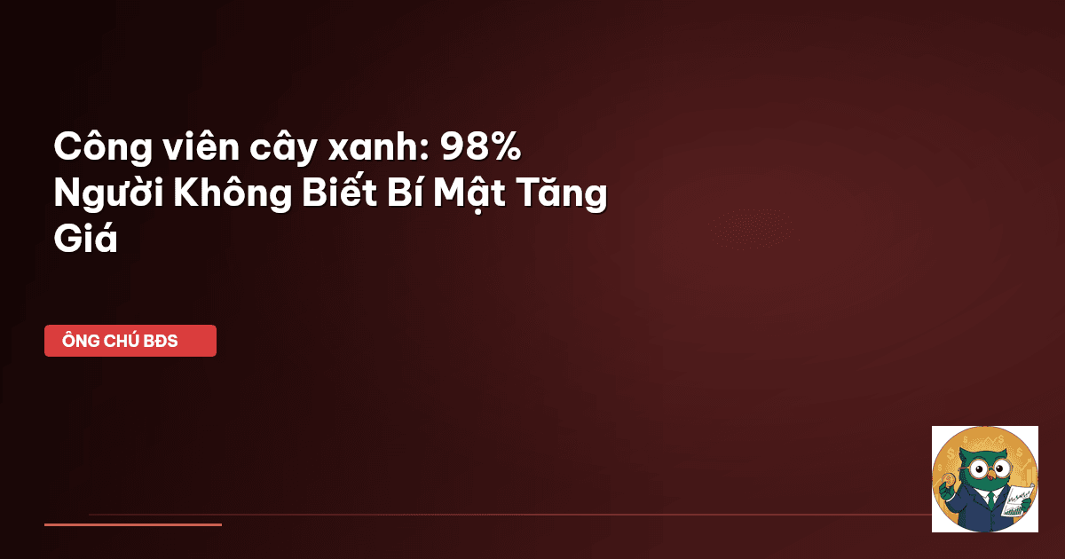 quy hoạch công viên