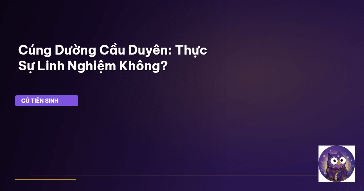 cúng dường cầu duyên