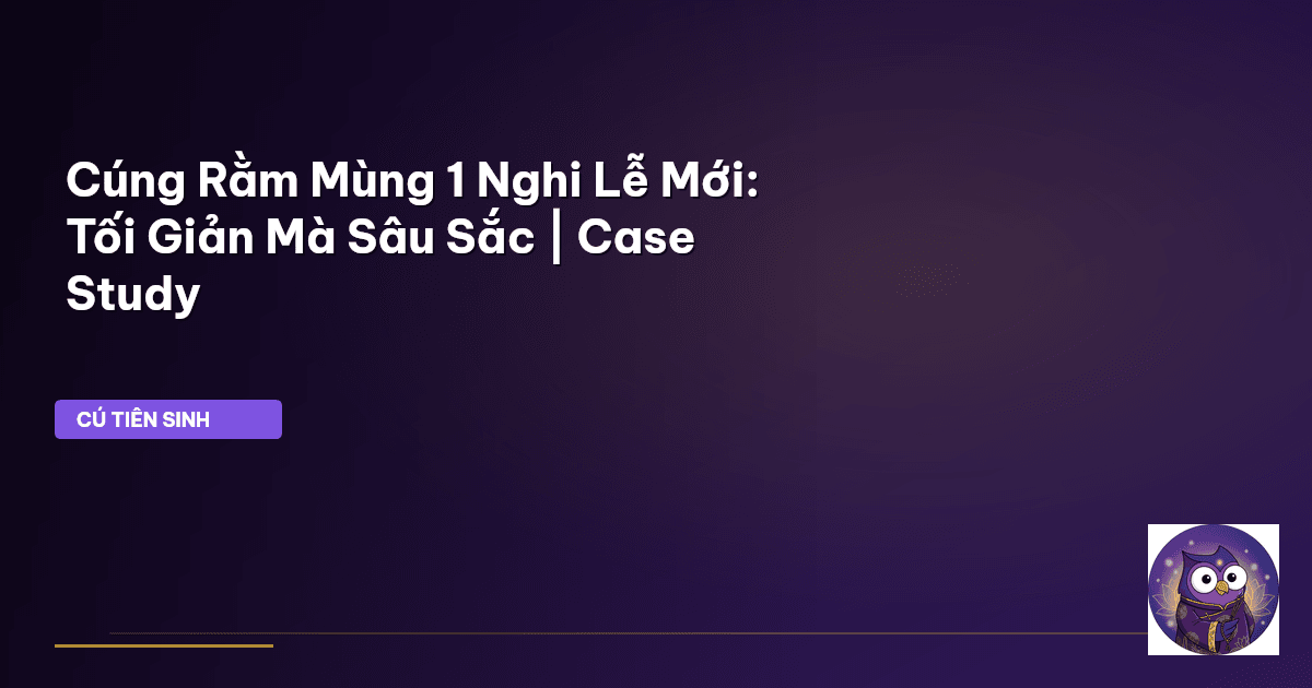 cúng rằm mùng 1