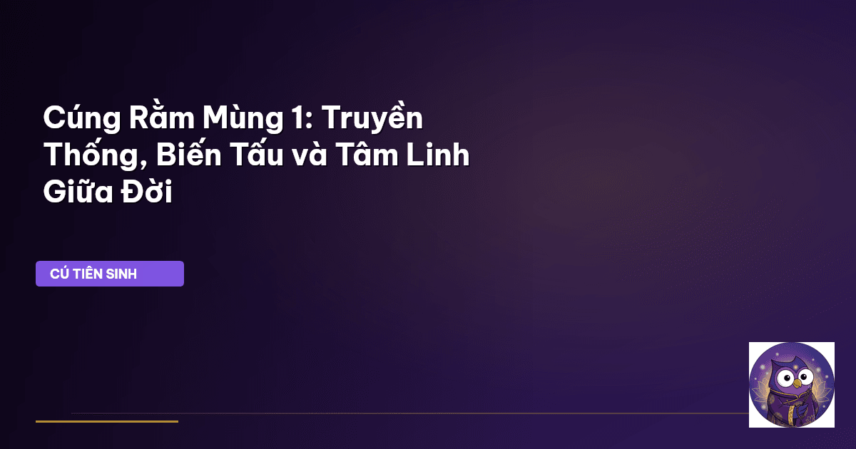 cúng rằm mùng 1