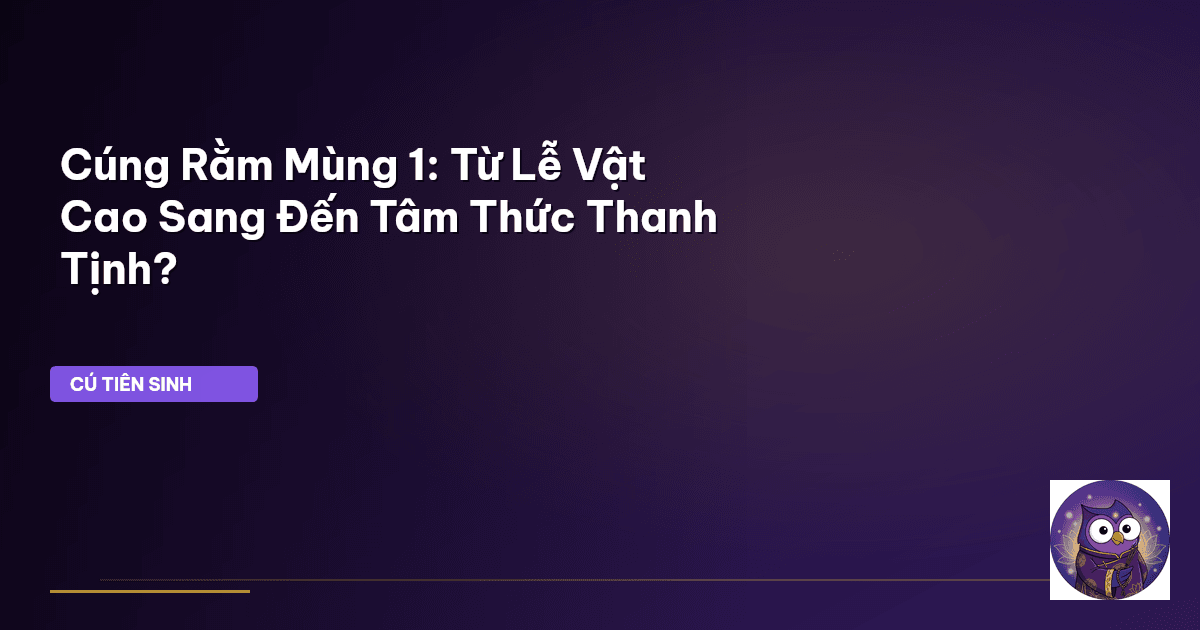 cúng rằm mùng 1