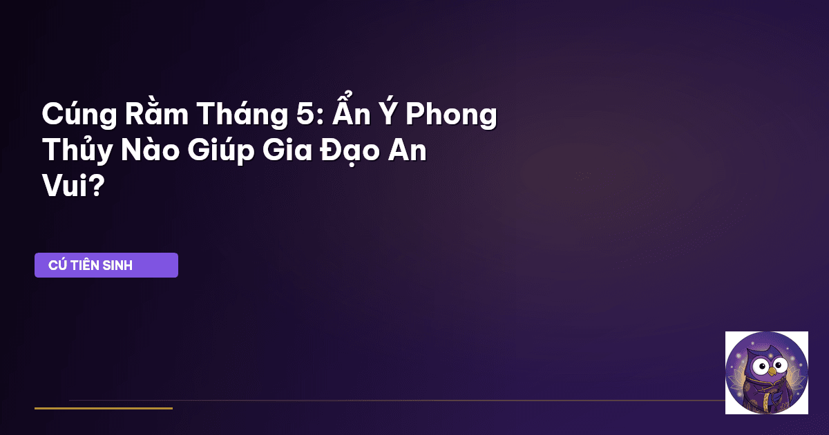Cúng Rằm tháng 5