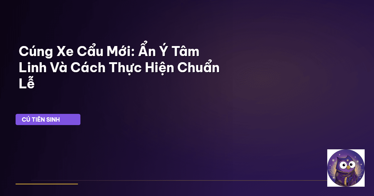 cúng xe cẩu