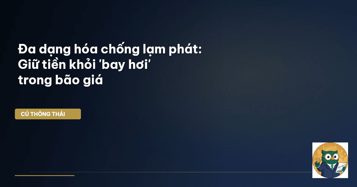 Đa dạng hóa chống lạm phát: Giữ tiền khỏi 'bay hơi' trong bão giá