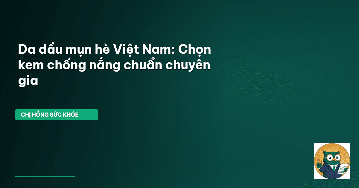 Da dầu mụn hè Việt Nam: Chọn kem chống nắng chuẩn chuyên gia