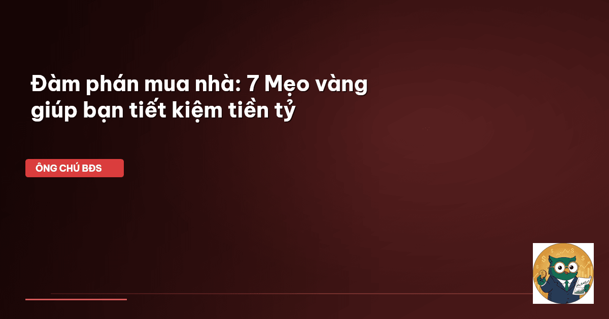 đàm phán mua nhà