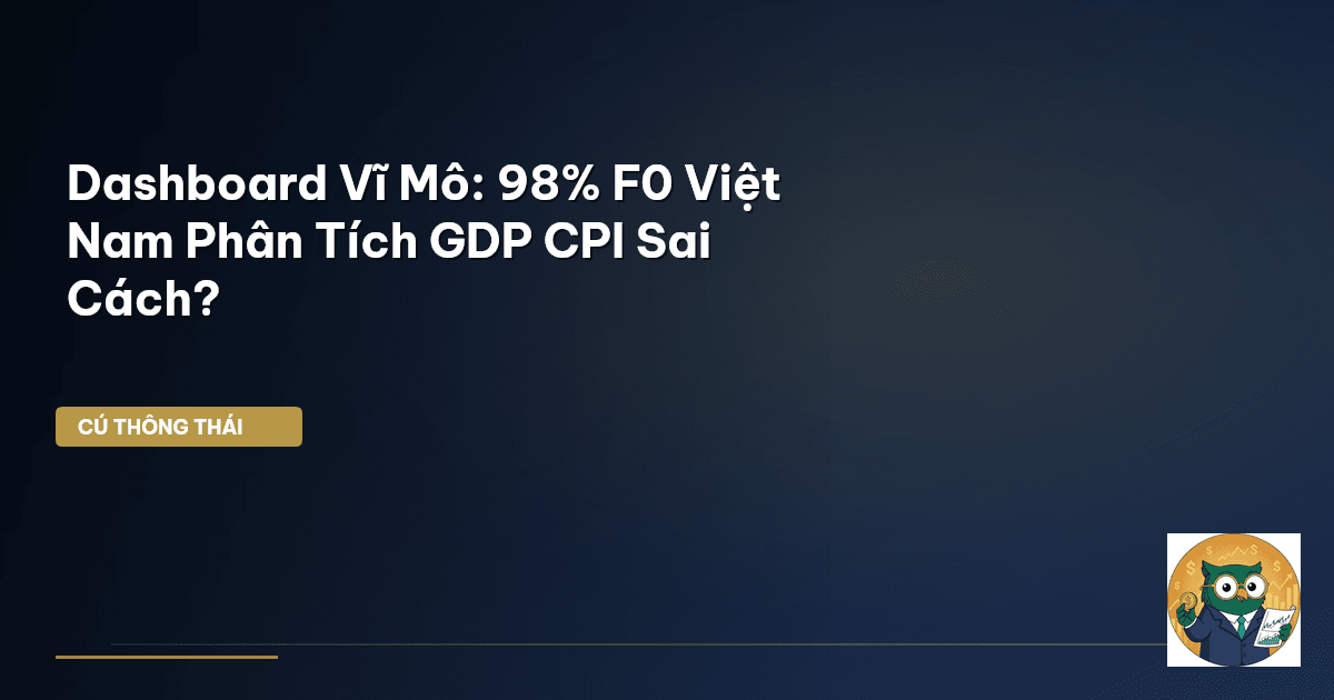 Dashboard Vĩ Mô: 98% F0 Việt Nam Phân Tích GDP CPI Sai Cách?