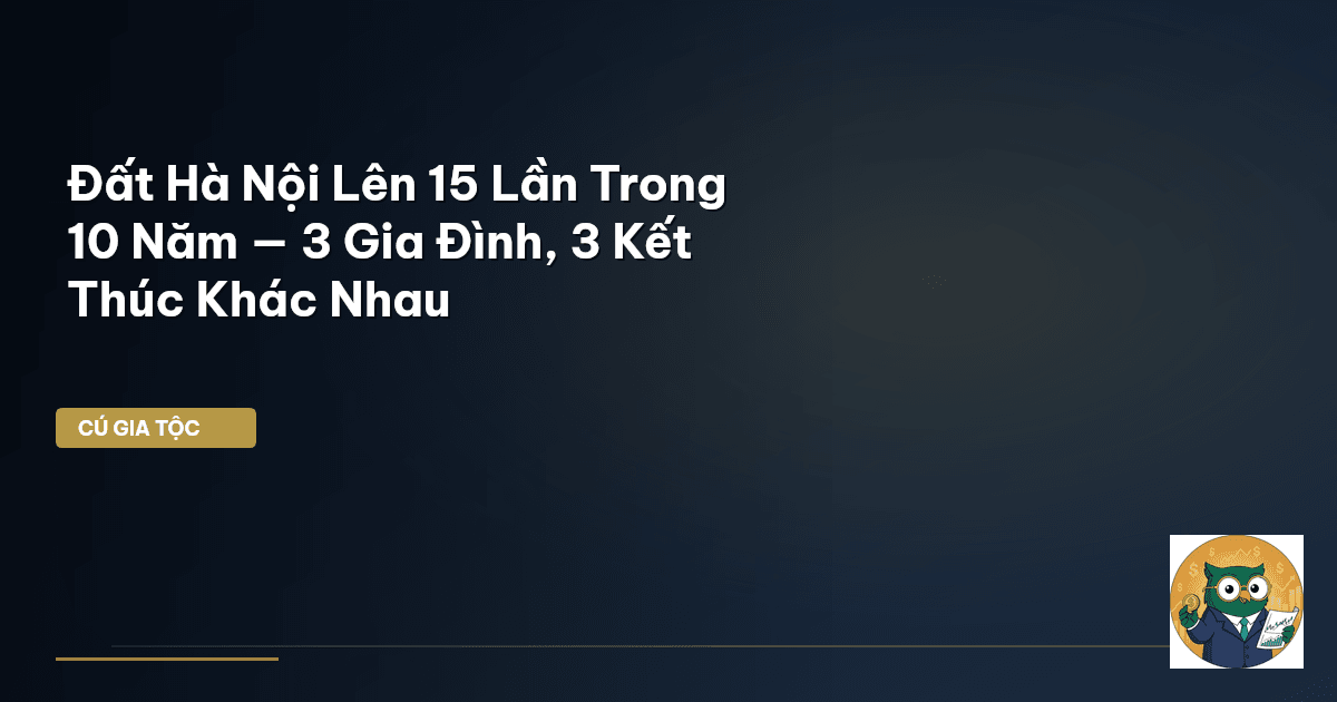 Đất Hà Nội Lên 15 Lần Trong 10 Năm — 3 Gia Đình, 3 Kết Thúc Khác Nhau