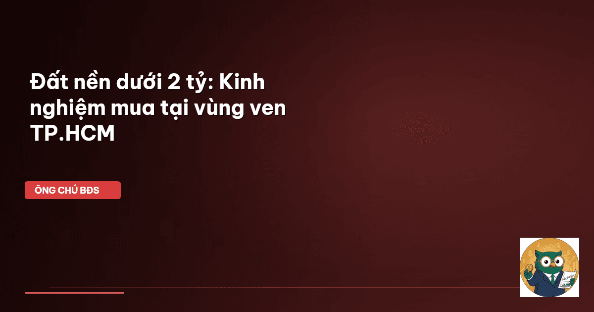 đất nền vùng ven