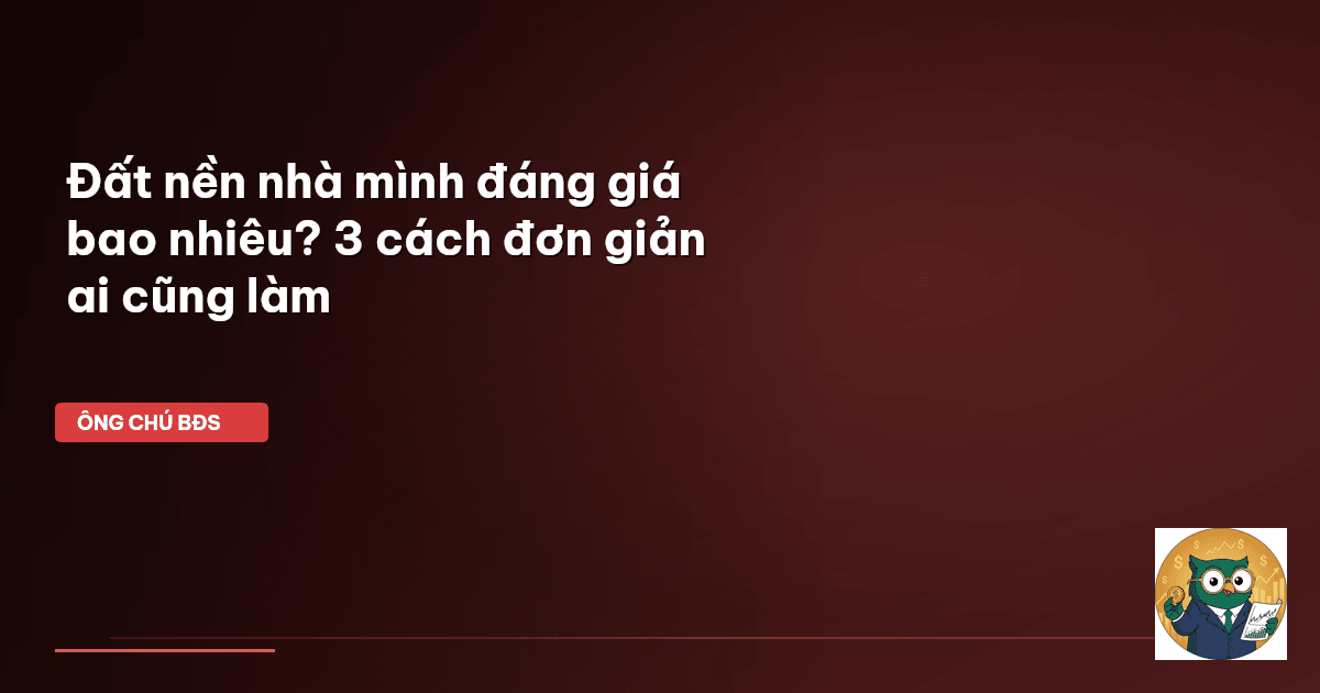 định giá đất nền