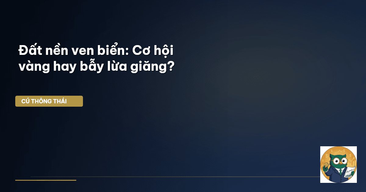 Đất nền ven biển: Cơ hội vàng hay bẫy lừa giăng?