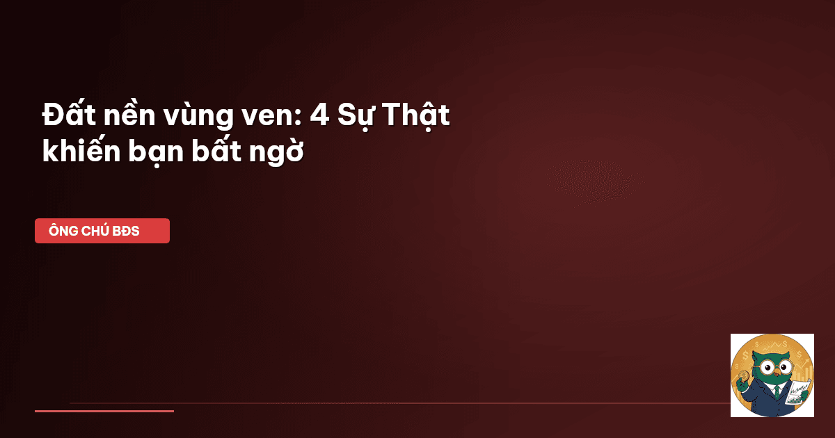 đất nền vùng ven