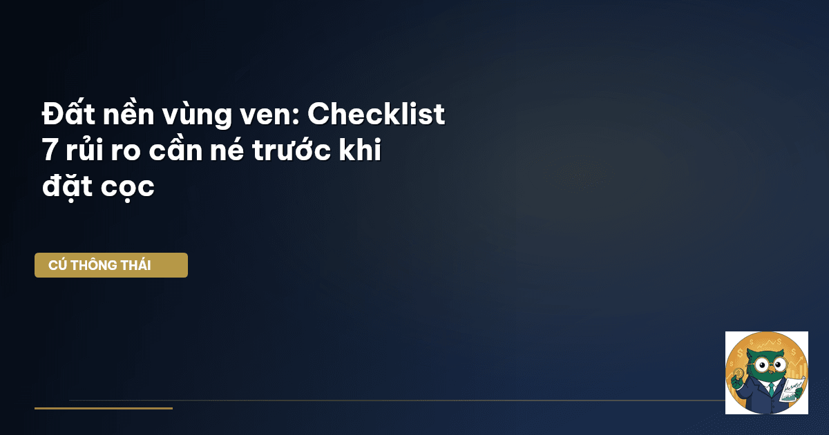 đất nền vùng ven