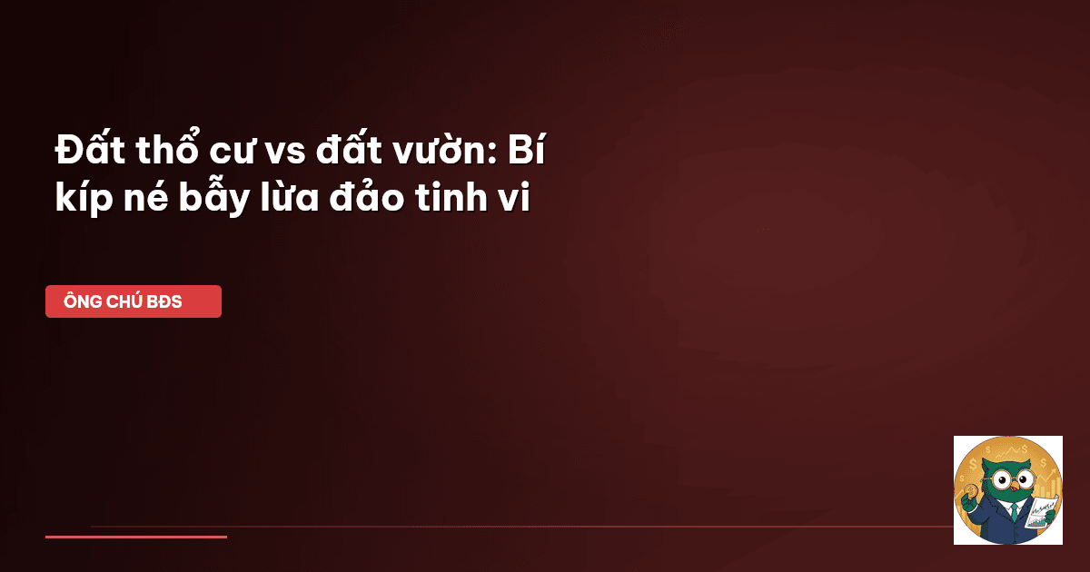 đất thổ cư