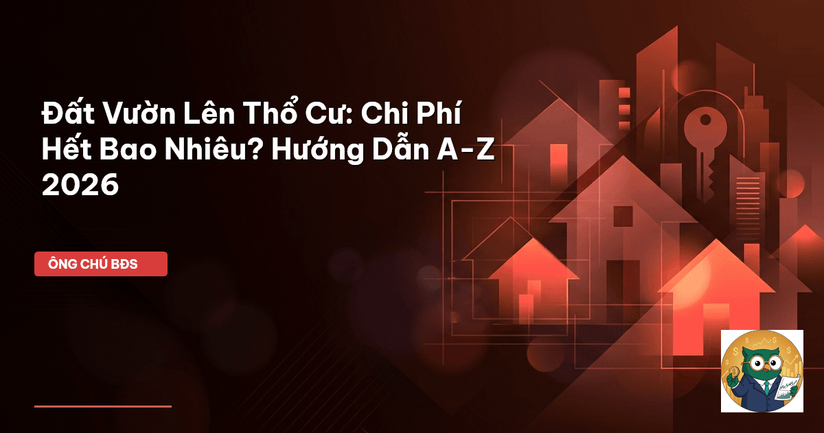 chi phí chuyển đất vườn lên thổ cư
