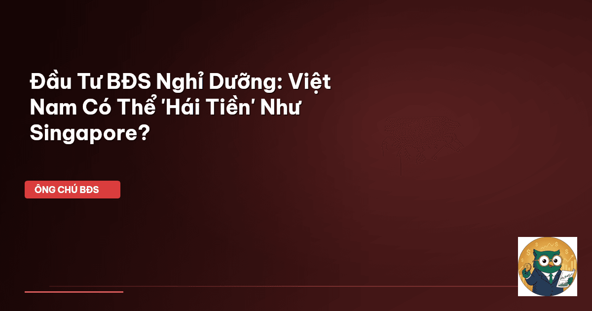 Đầu Tư BĐS Nghỉ Dưỡng: Việt Nam Có Thể 'Hái Tiền' Như Singapore?