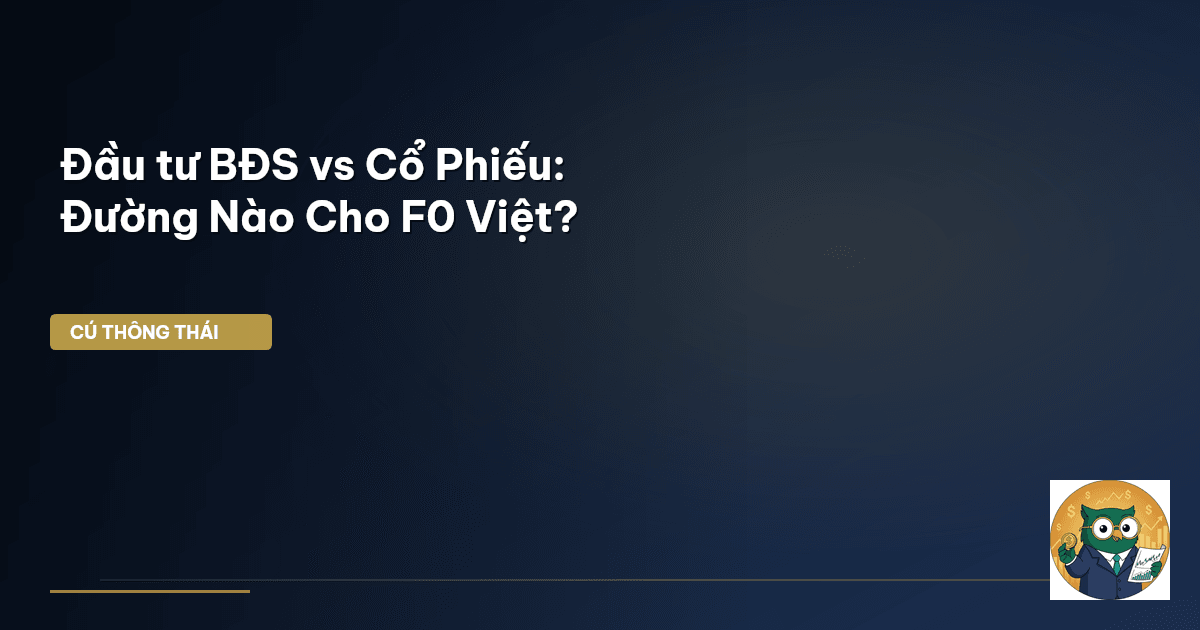Đầu tư BĐS vs Cổ Phiếu: Đường Nào Cho F0 Việt?