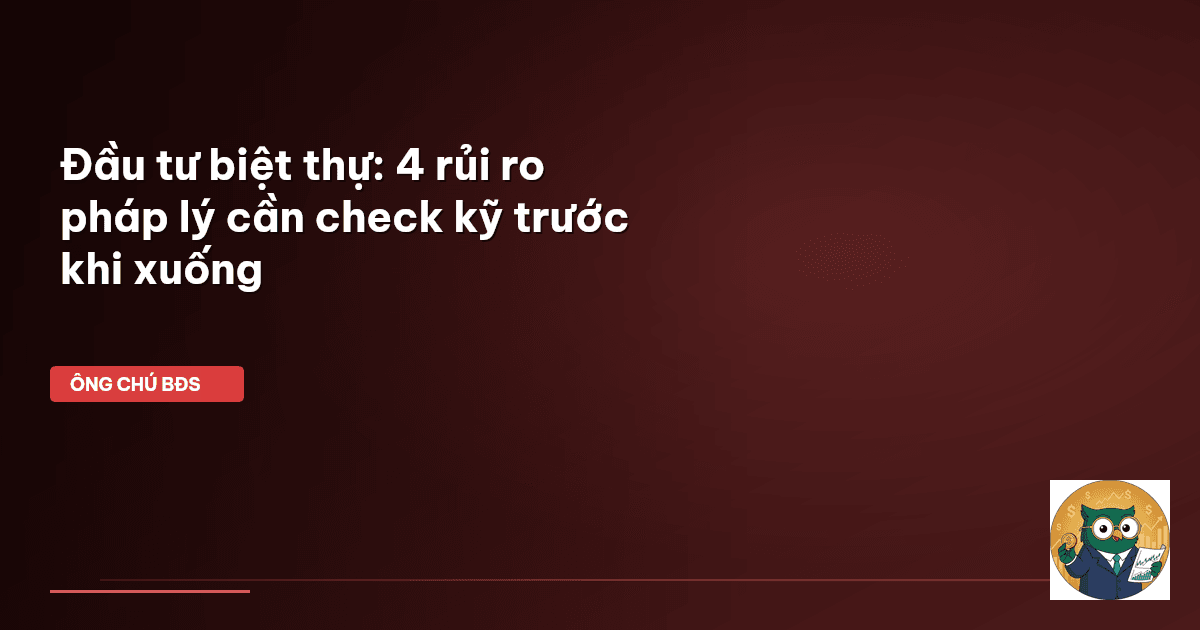 đầu tư biệt thự