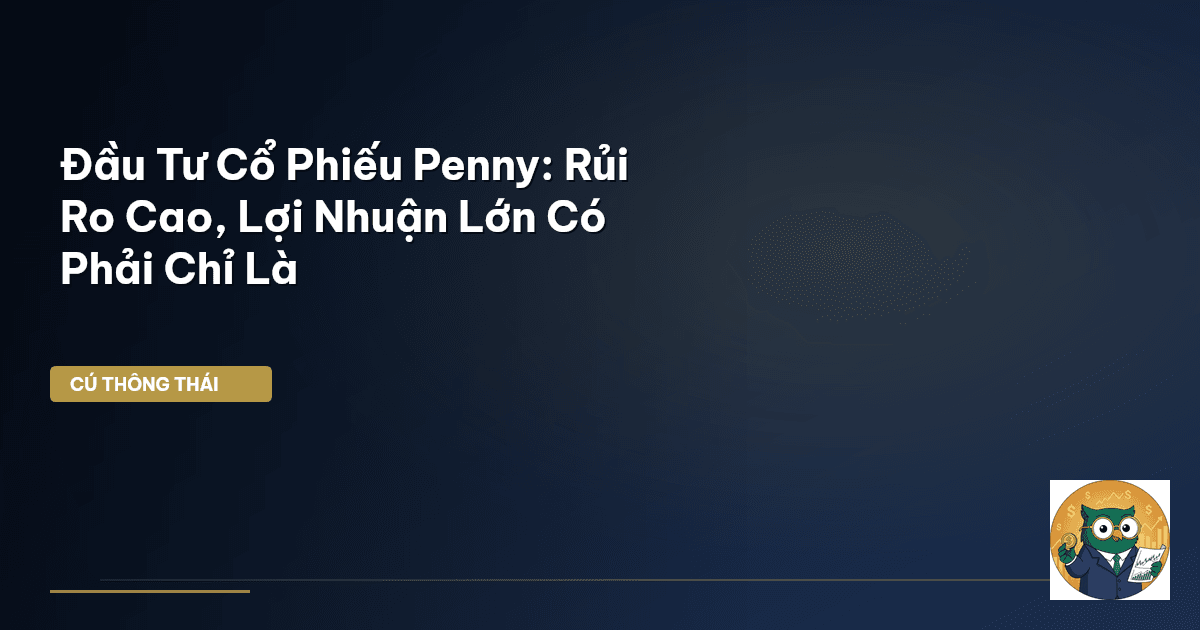 Đầu Tư Cổ Phiếu Penny: Rủi Ro Cao, Lợi Nhuận Lớn Có Phải Chỉ Là