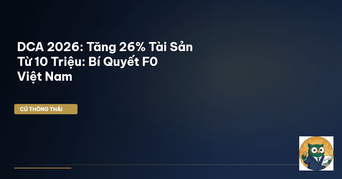 DCA 2026: Tăng 26% Tài Sản Từ 10 Triệu: Bí Quyết F0 Việt Nam