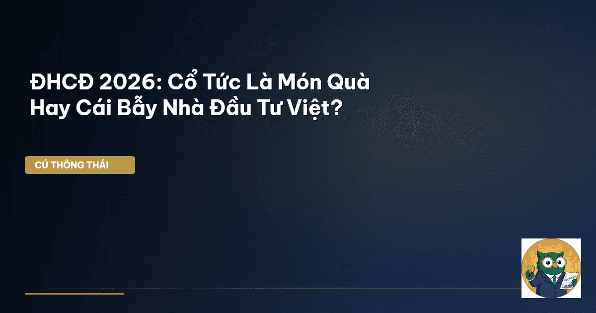 ĐHCĐ 2026: Cổ Tức Là ‘Món Quà’ Hay ‘Cái Bẫy’ Nhà Đầu Tư Việt?