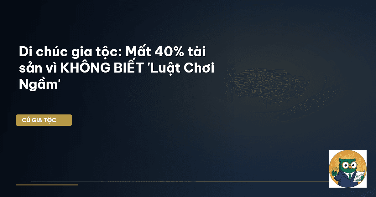 Di chúc gia tộc: Mất 40% tài sản vì KHÔNG BIẾT 'Luật Chơi Ngầm'