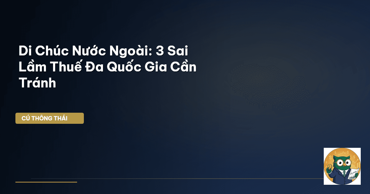 Di Chúc Nước Ngoài: 3 Sai Lầm Thuế Đa Quốc Gia Cần Tránh