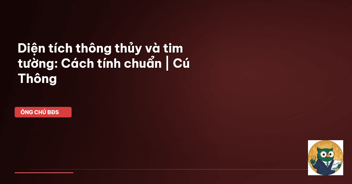 diện tích thông thủy