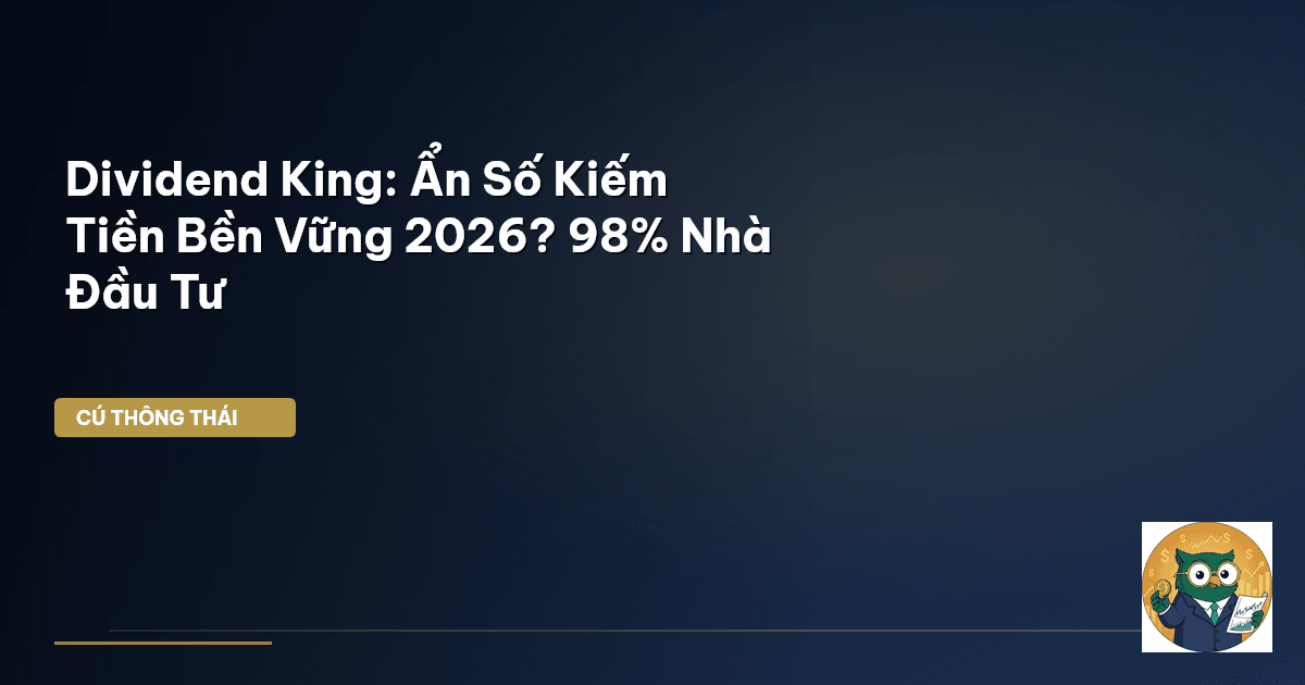 Dividend King: Ẩn Số Kiếm Tiền Bền Vững 2026? 98% Nhà Đầu Tư
