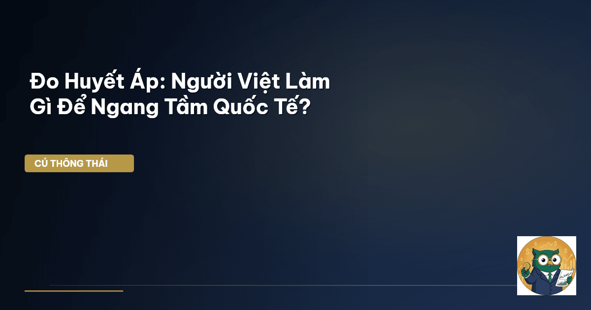 Đo Huyết Áp: Người Việt Làm Gì Để Ngang Tầm Quốc Tế?